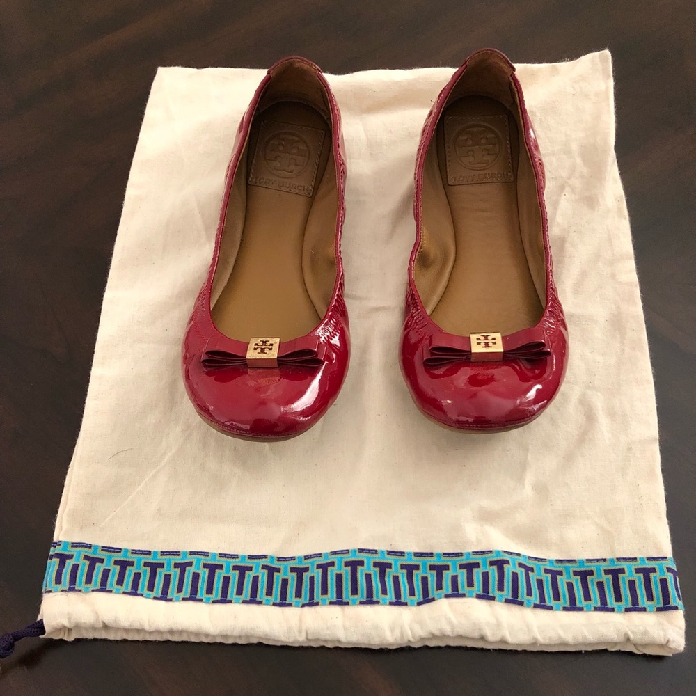 Tory Burch red flats, size 7